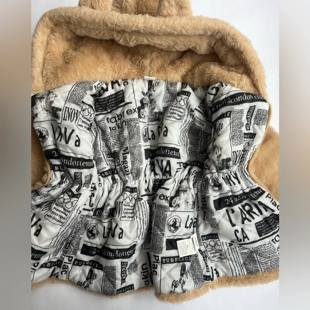 Teddy Bear Winter Coat Size 100 (SHEIN 3T)